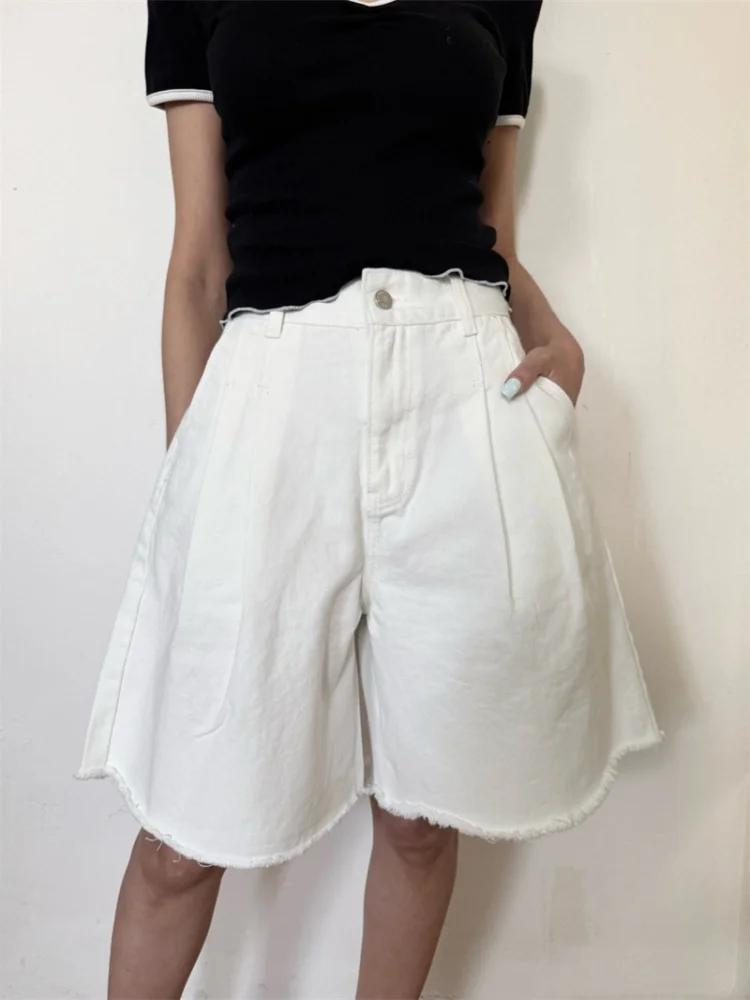Summer Clothing Y2K - 2026 Модные женские укороченные джинсы Y2K