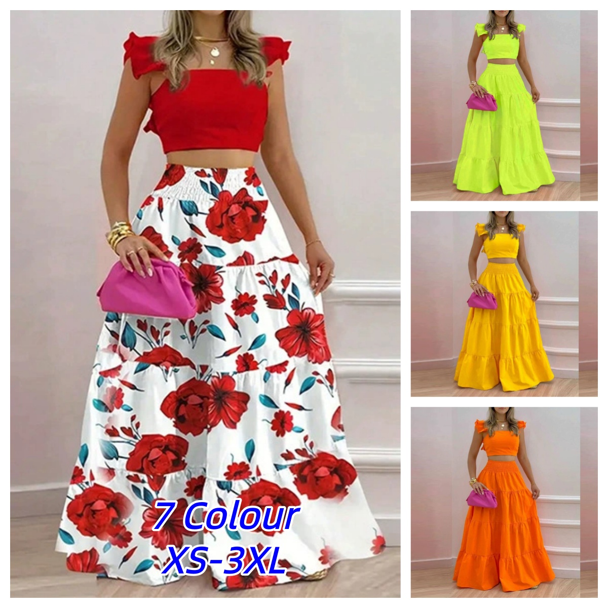 Summer Clothing Y2K - Комплект из двух предметов в стиле