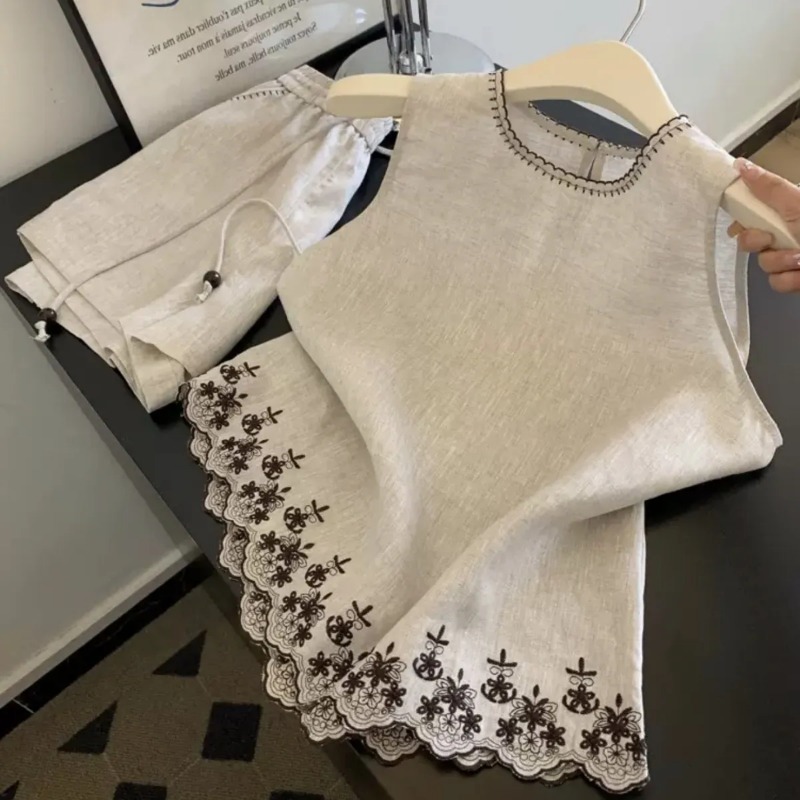 Summer Clothing Linen - Простой стиль Old Money из хлопка