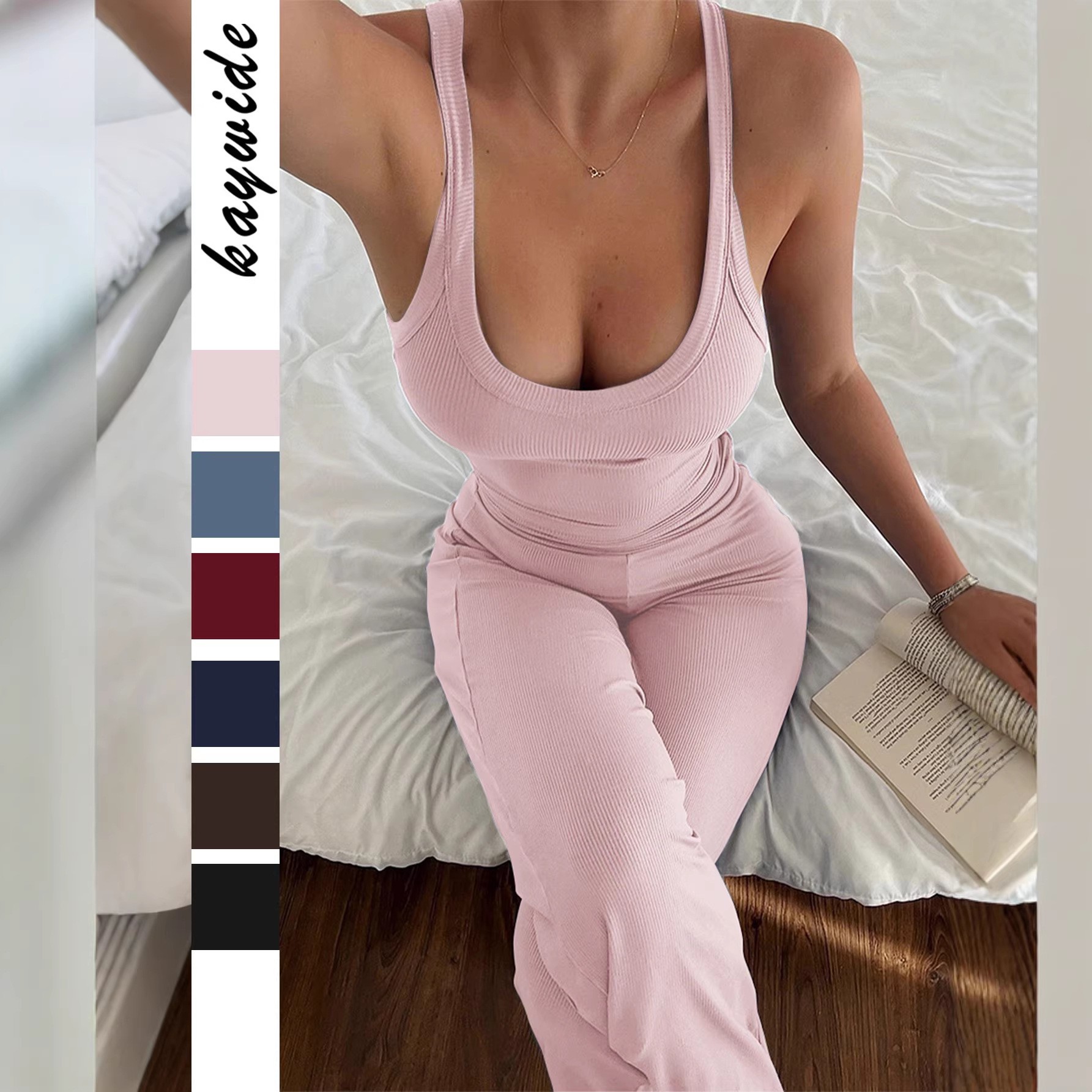 Summer Clothing For Women - Весенне-летний женский спортивный комплект: топ без