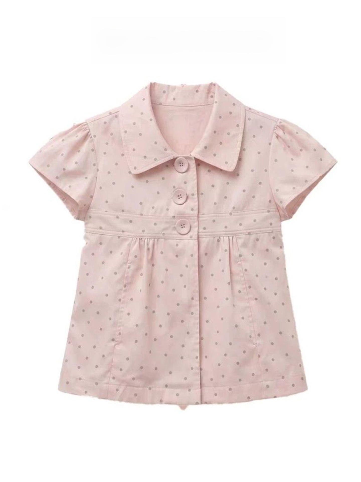 Summer Clothing Old Money - Сладкая розовая рубашка в горошек с