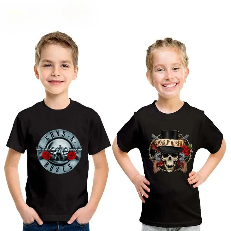 Summer Rose Clothing - Модная детская футболка с принтом Rock