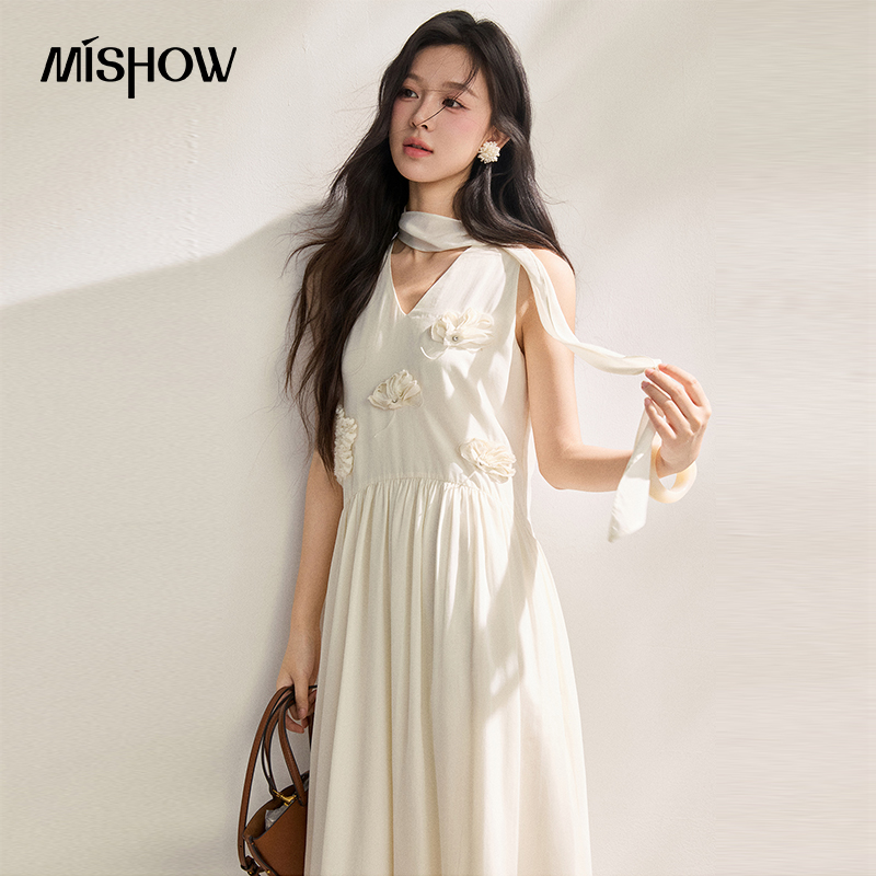 Sundress Midi Floral - Женское платье MISHOW из лиоцелла с