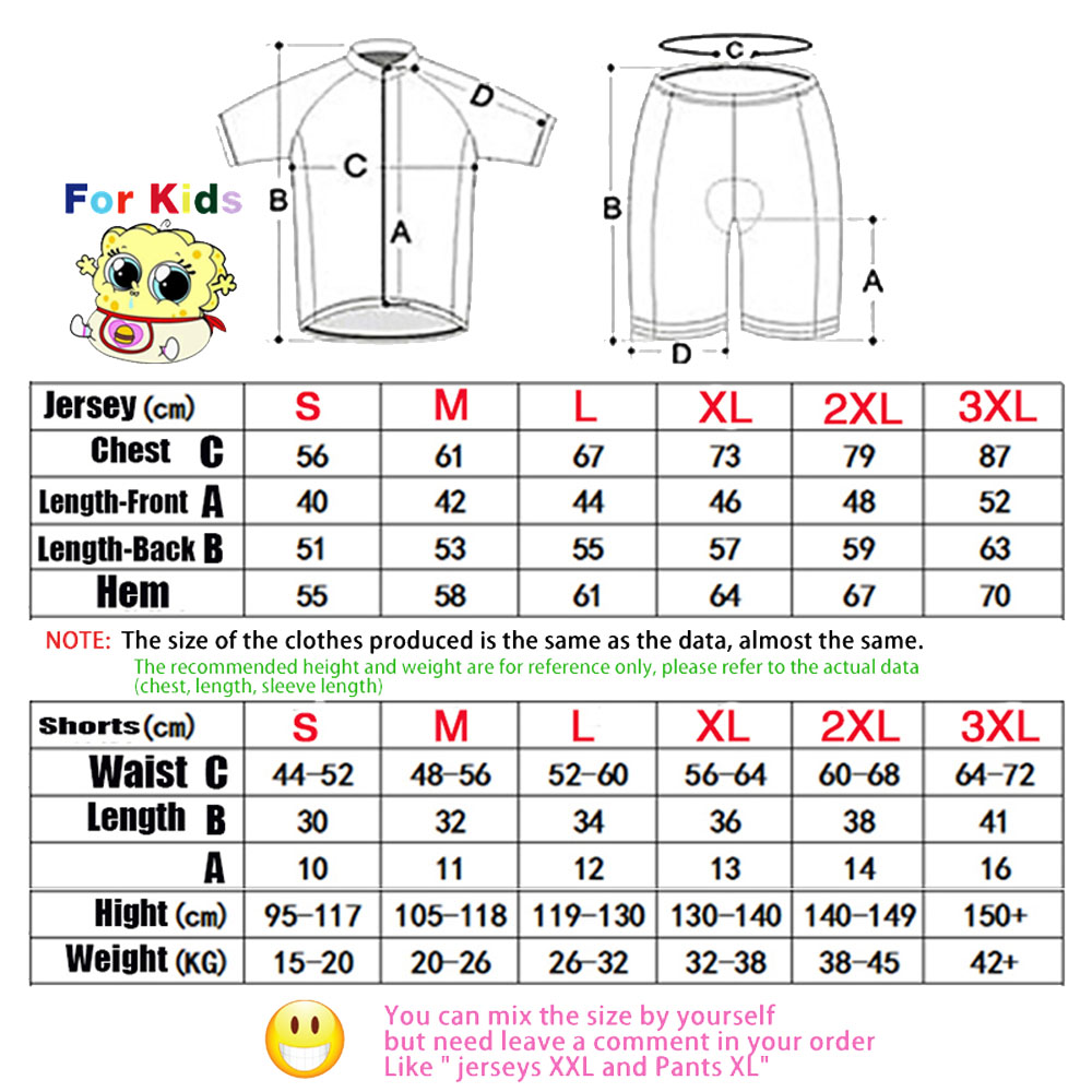 Детский велосипедный костюм Po – обзор и цена Summer Clothing Kids Sale