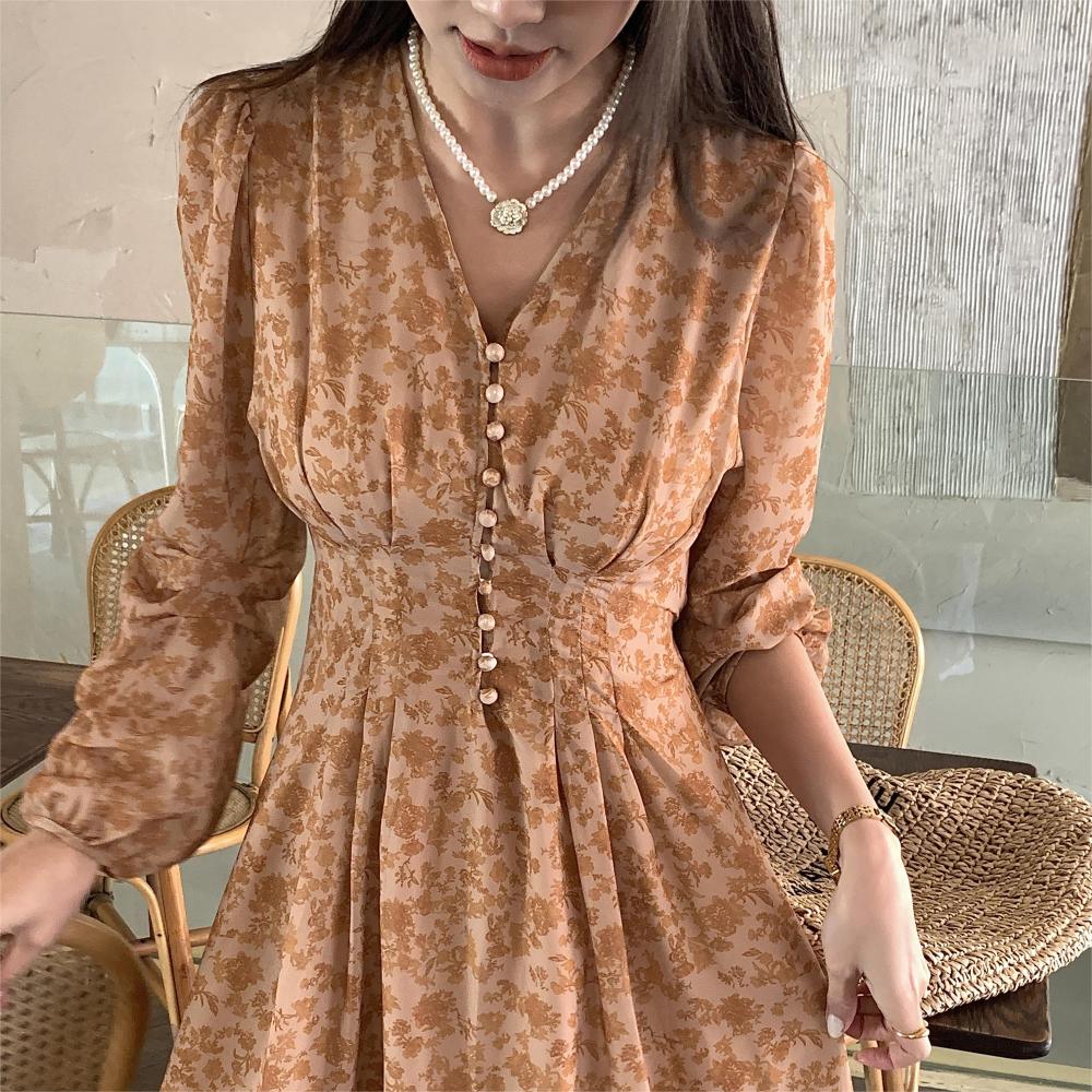 Женское винтажное длинное плат – обзор и цена Sundress Midi Floral
