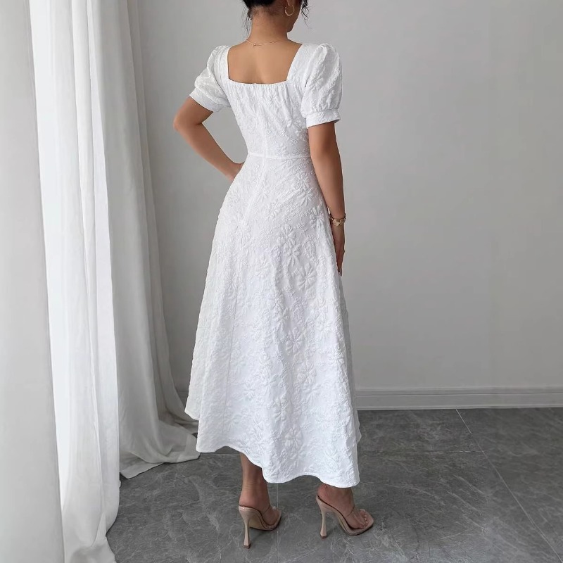 Женское белое платье миди с ти – обзор и цена Sundress Midi Floral