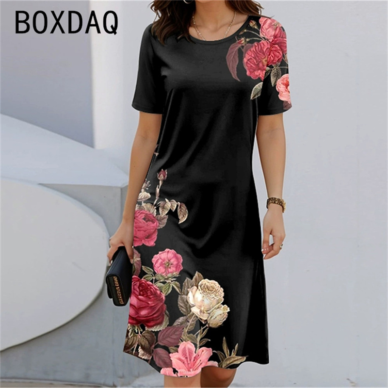 Платье трапециевидной формы с  – обзор и цена Sundress Midi Floral