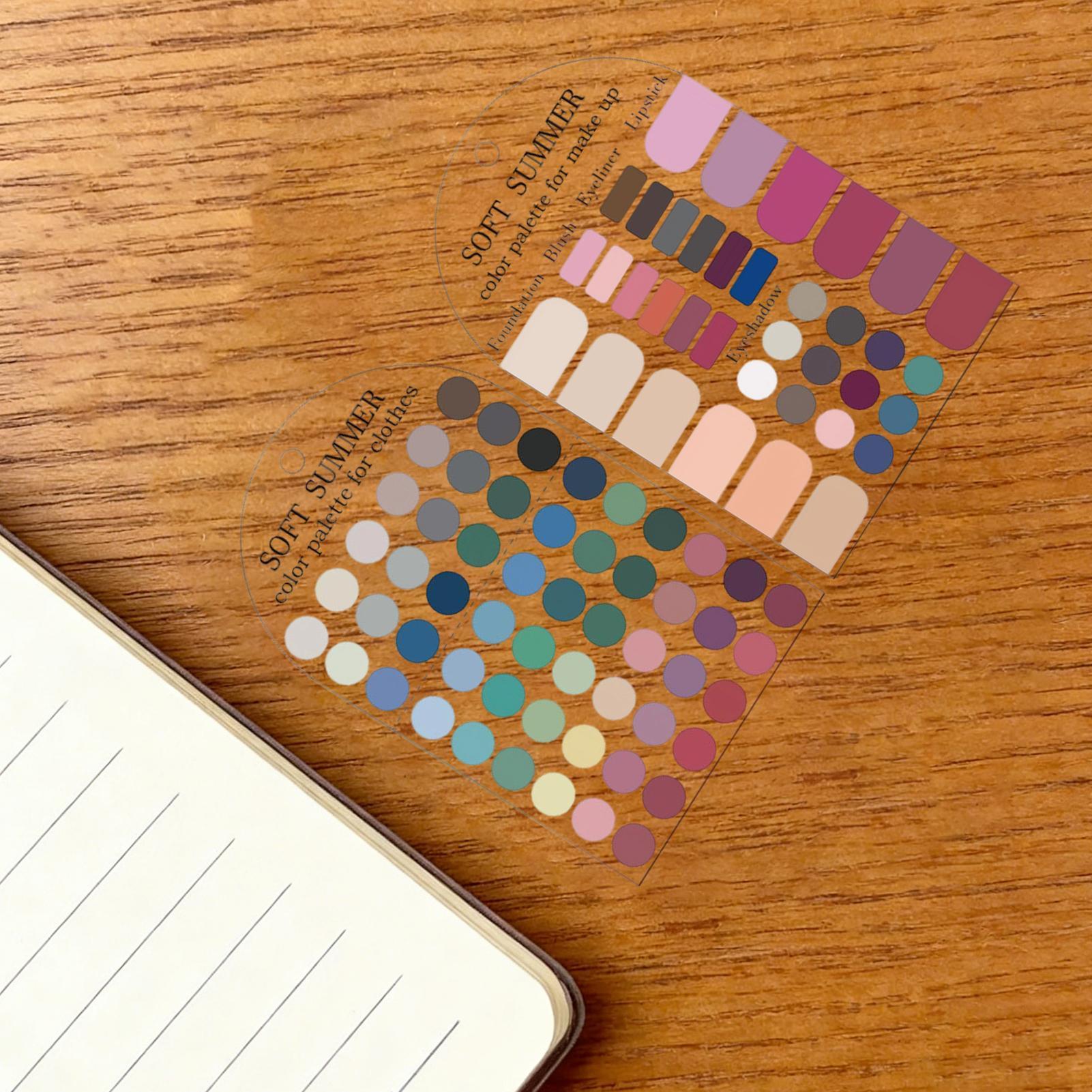 Набор из 2 акриловых карточек  – обзор и цена Summer Clothing Color Palette