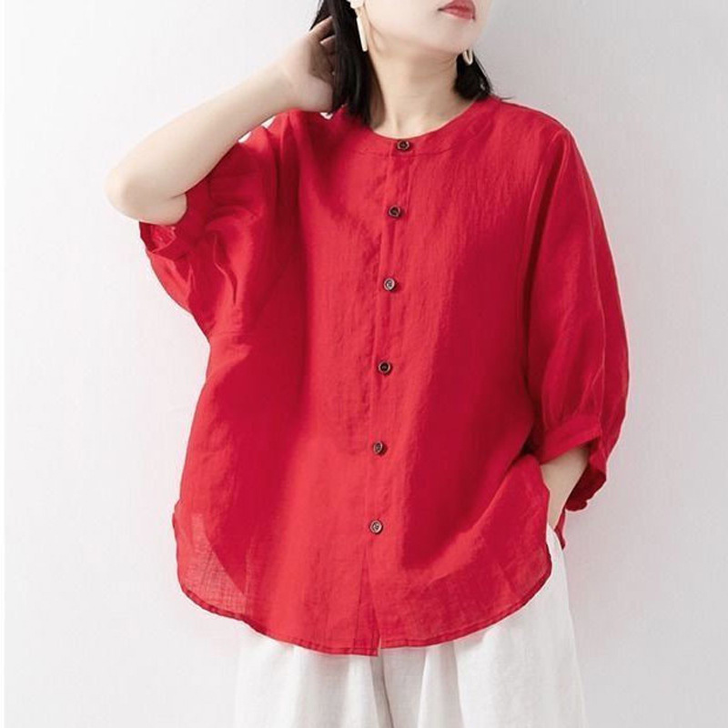 Хлопково-льняная рубашка, женс – обзор и цена Summer Clothing Linen