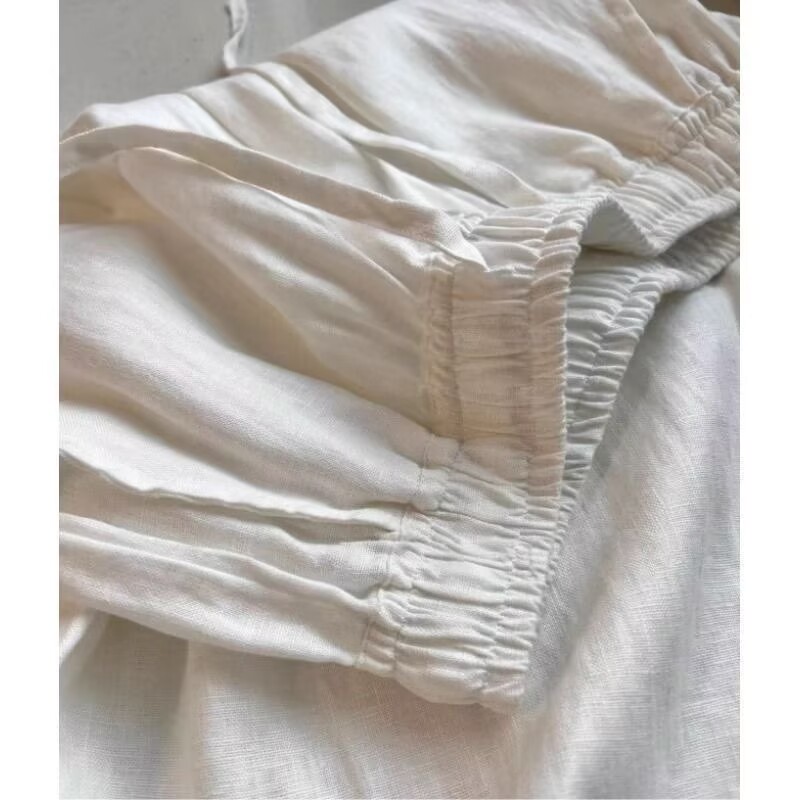 Корейский комплект из белой хл – обзор и цена Summer Clothing Linen