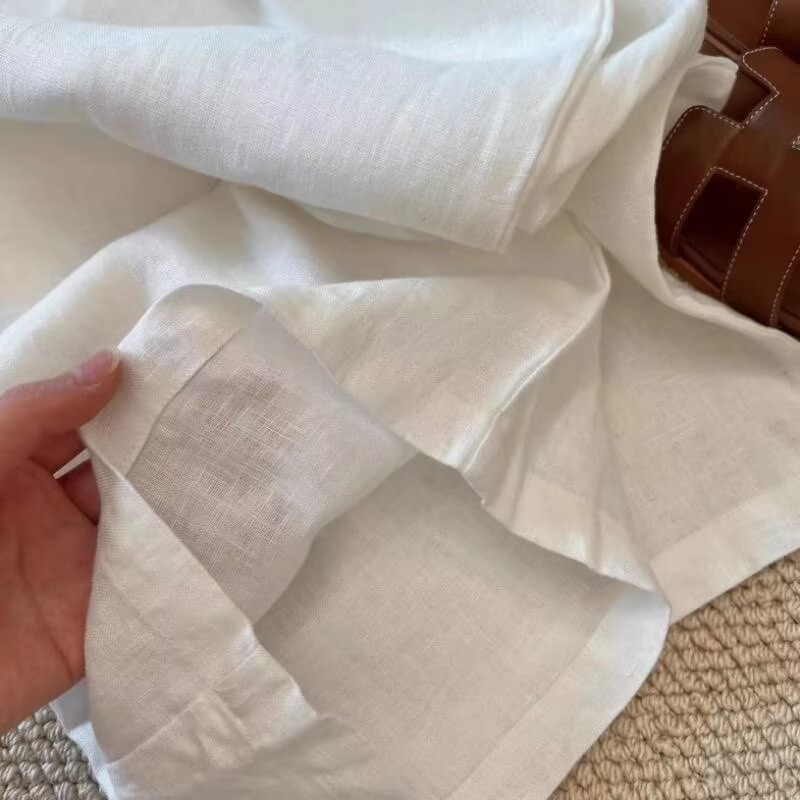 Корейский комплект из белой хл – обзор и цена Summer Clothing Linen
