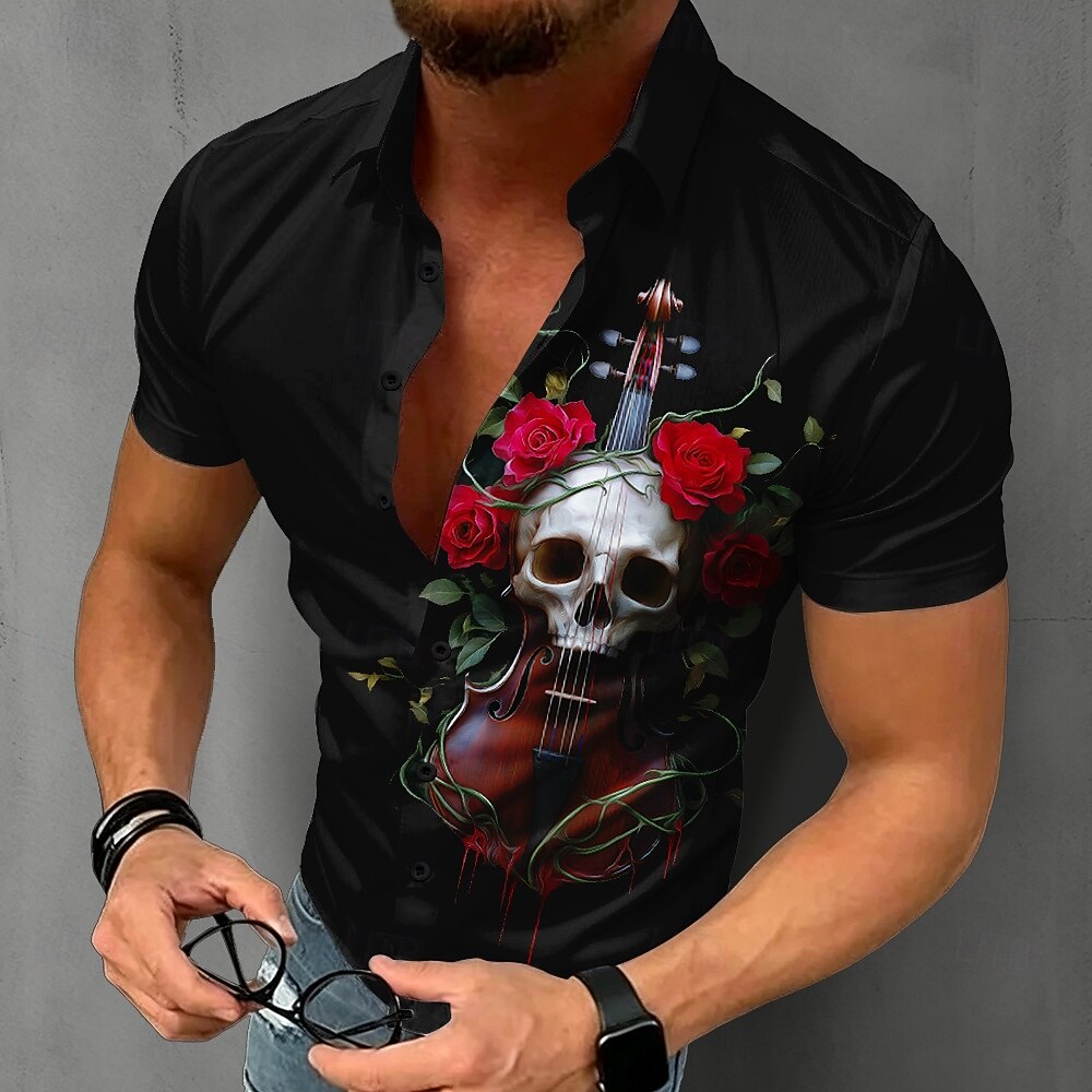 Мужская готическая рубашка с к – обзор и цена Summer Rose Clothing