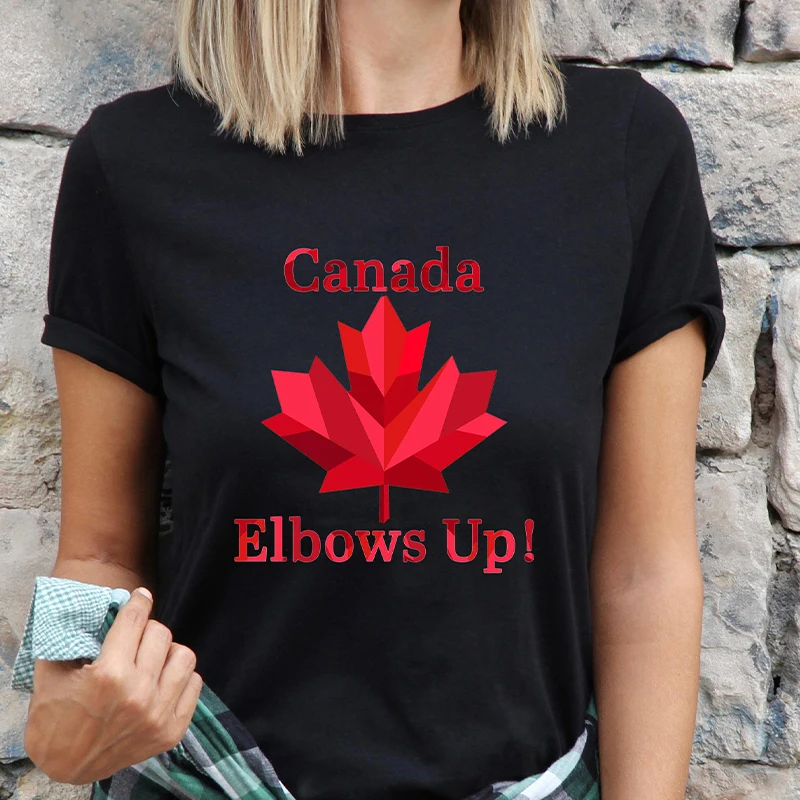 Женская футболка Elbows Up Can – обзор и цена Summer Clothing Women Canada