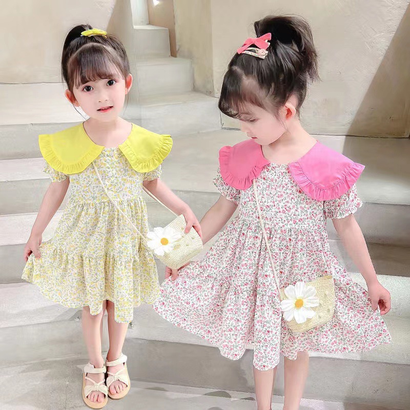 2 шт., летнее желтое Цветочное – обзор и цена Sundress Midi Floral